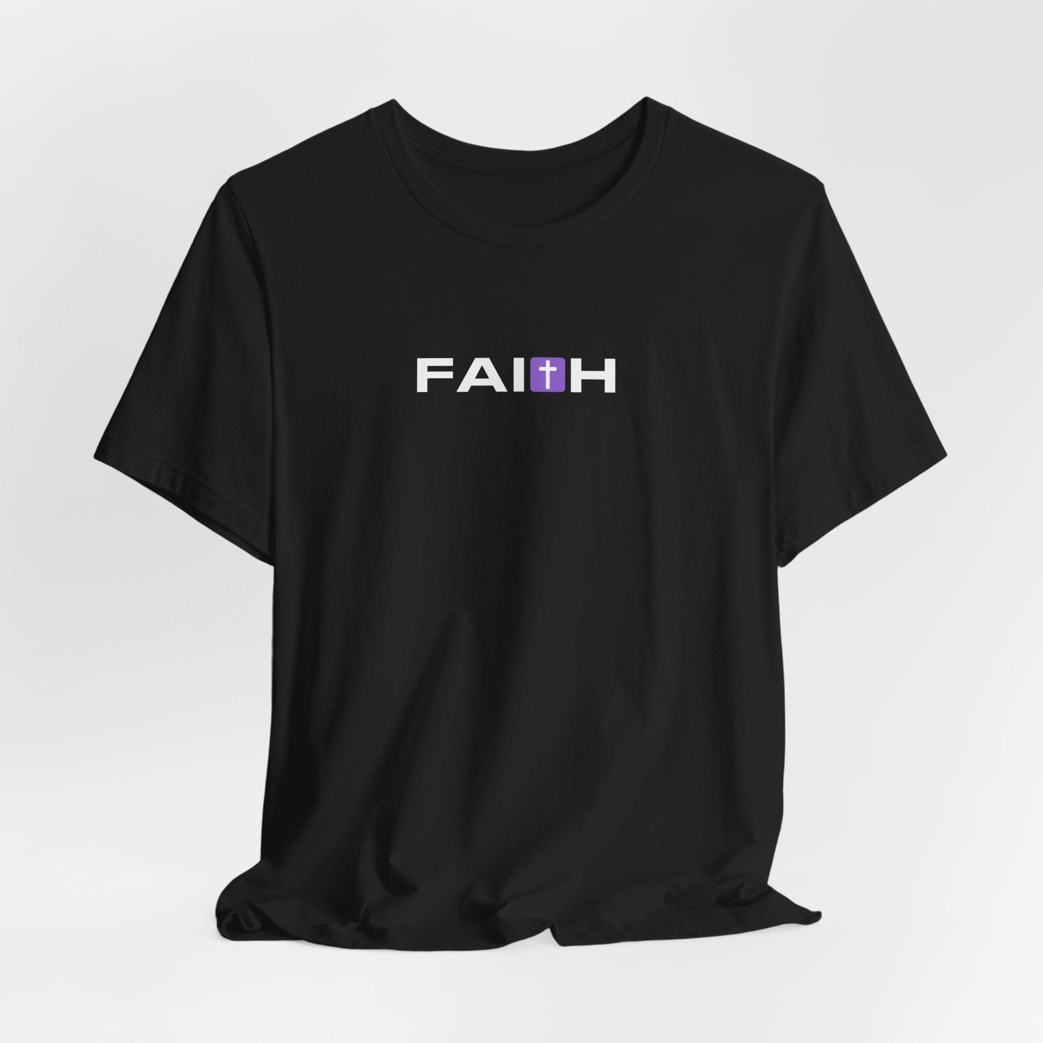 FAI✝H Christian T-Shirt | Minimal Cross Faith Graphic Tee