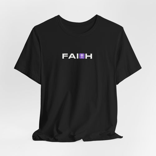 FAI✝H Christian T-Shirt | Minimal Cross Faith Graphic Tee