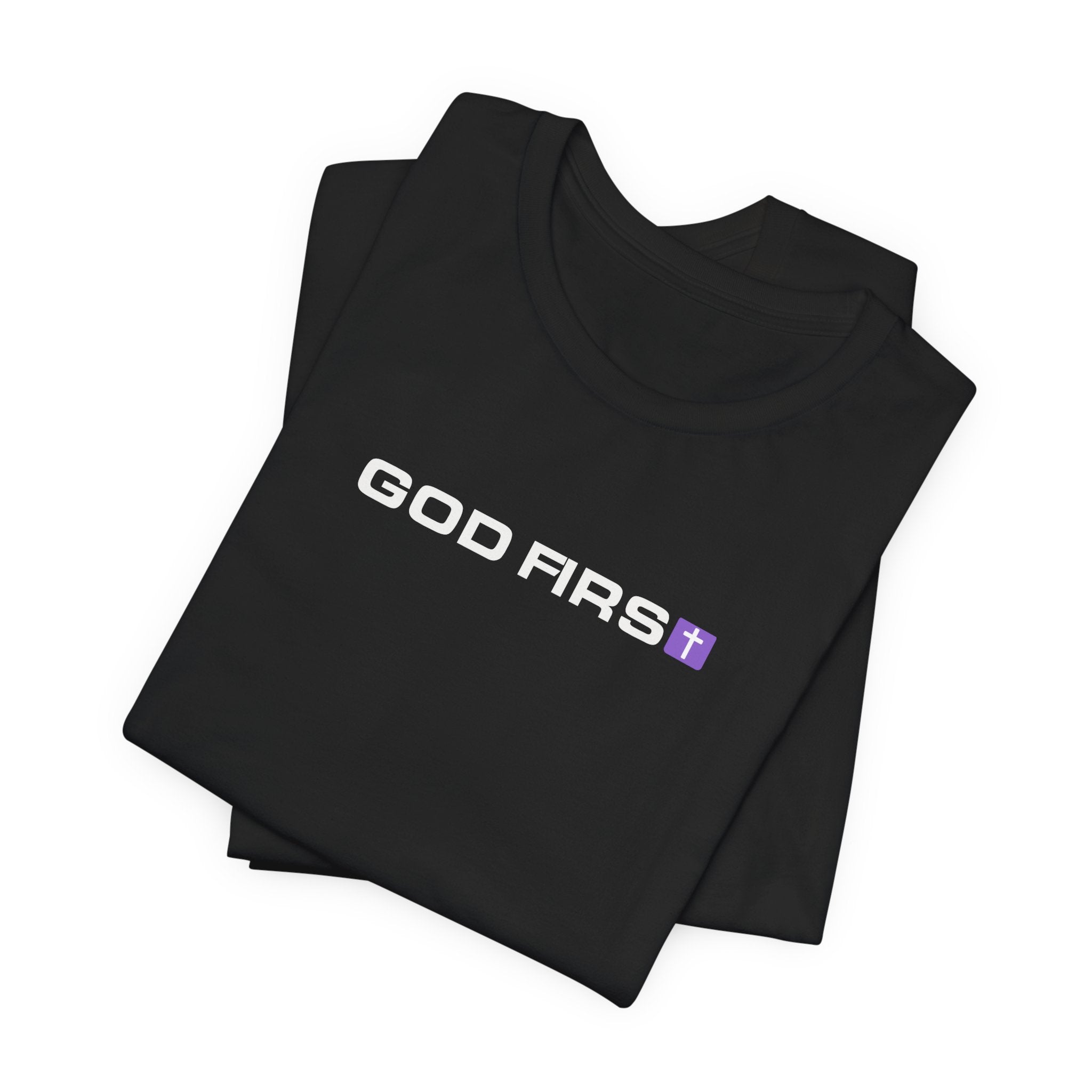 God First Christian T-Shirt | Minimalist Faith Cross Graphic Tee